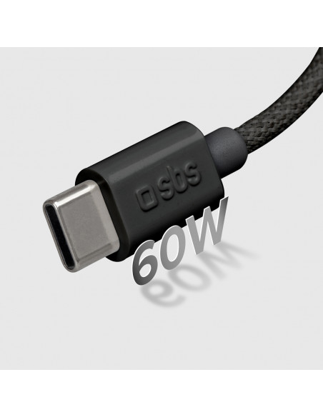 
USB-C 60W pintas laidas 1,5 m – juodas
