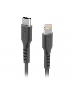 
USB-C - iPhone Lightning kabelis 1 m - juodas
