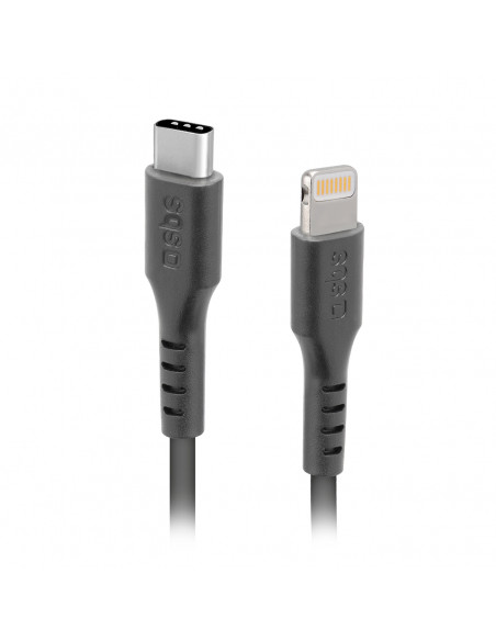 
USB-C - iPhone Lightning kabelis 1 m - juodas
