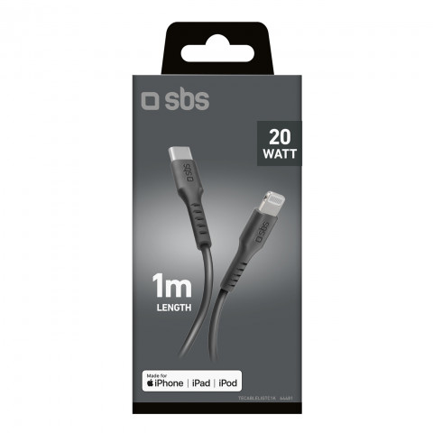 
USB-C - iPhone Lightning kabelis 1 m - juodas
