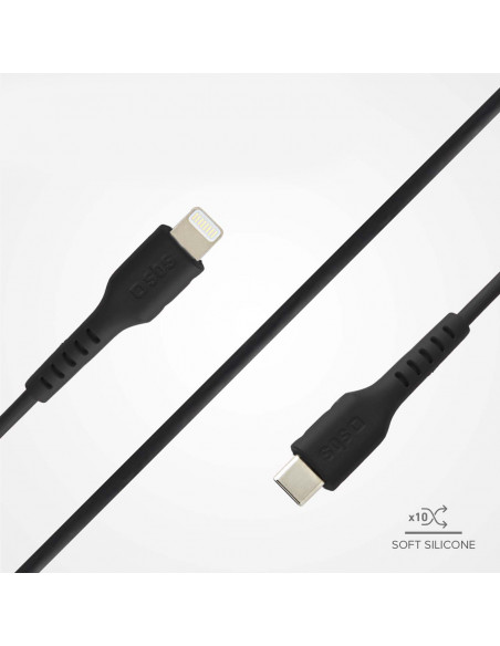 
USB-C - iPhone Lightning kabelis 1 m - juodas

