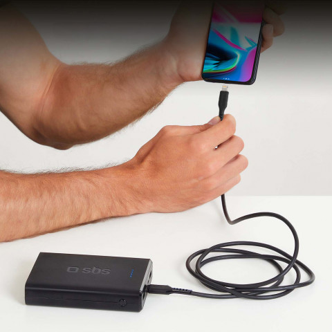 
USB-C - iPhone Lightning kabelis 1 m - juodas
