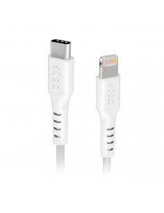 
„MFi“ sertifikuotas USB-C į „iPhone Lightning“ laidas, 1 m – baltas
