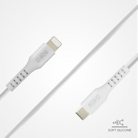 
„MFi“ sertifikuotas USB-C į „iPhone Lightning“ laidas, 1 m – baltas
