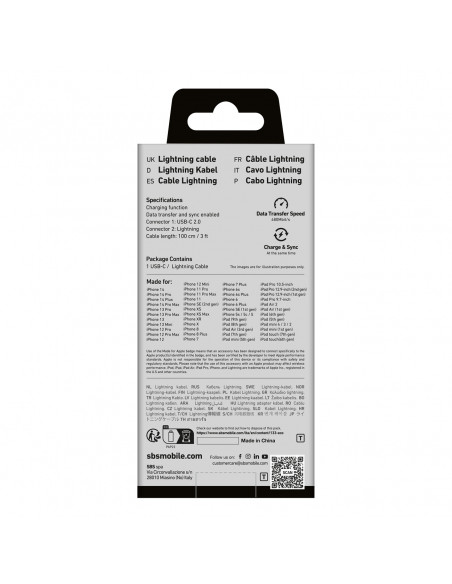 
„MFi“ sertifikuotas USB-C į „iPhone Lightning“ laidas, 1 m – baltas
