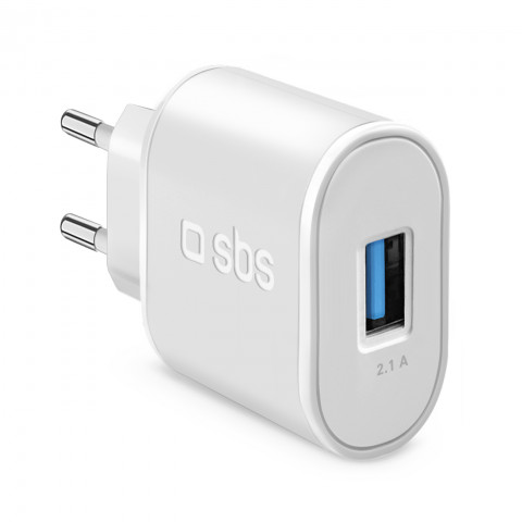 
USB-A 10W sieninis įkroviklis – baltas

