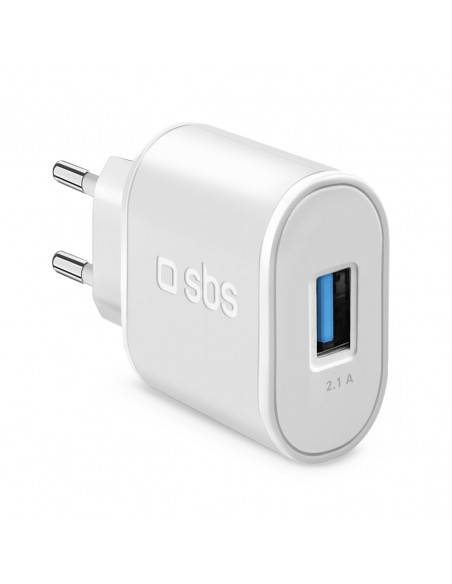 
USB-A 10W sieninis įkroviklis – baltas
