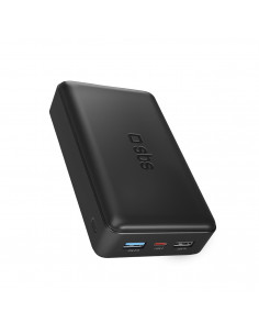 
20000 mAh nešiojamas akumuliatorius USB-A USB-C - juodas
