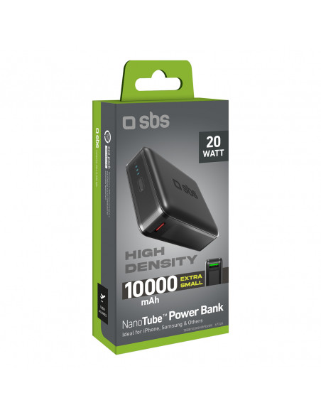 
10000 mAh išorinė baterija su įkrovikliu (Power Delivery) – juoda
