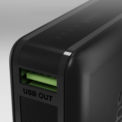 
10000 mAh išorinė baterija su įkrovikliu (Power Delivery) – juoda
