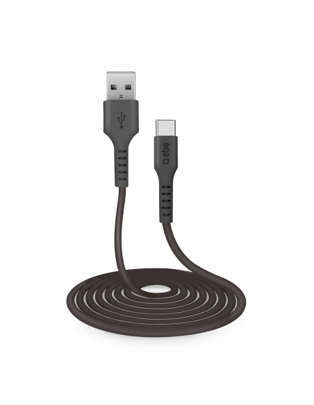 
USB-A - USB-C 3 m laidas - juodas
