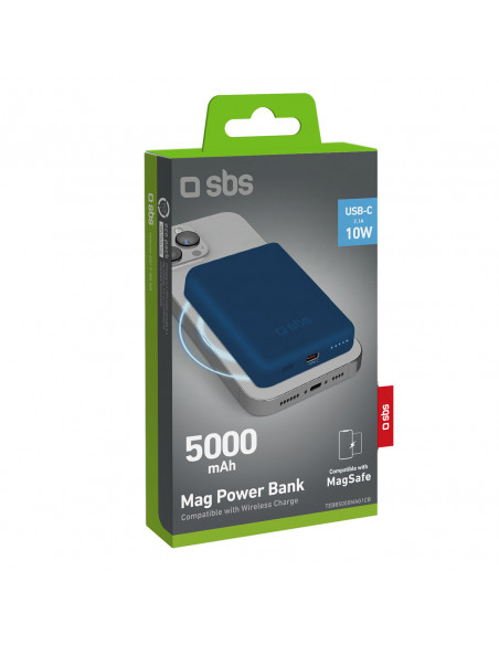 
5000 mAh „MagSafe“ išorinė baterija – mėlyna
