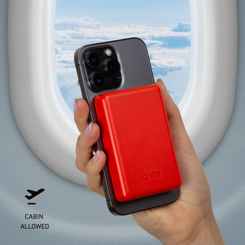 
5000 mAh „MagSafe“ išorinė baterija – raudona
