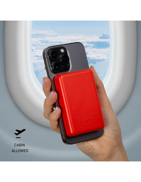 
5000 mAh „MagSafe“ išorinė baterija – raudona
