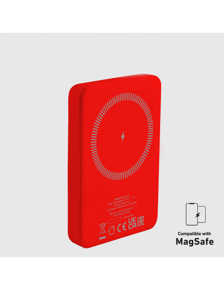 
5000 mAh „MagSafe“ išorinė baterija – raudona
