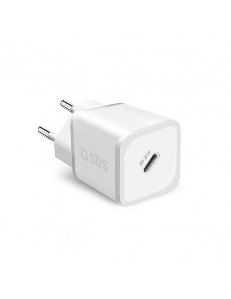 
GaN sieninis įkroviklis su maitinimo šaltiniu, 20 W – baltas
