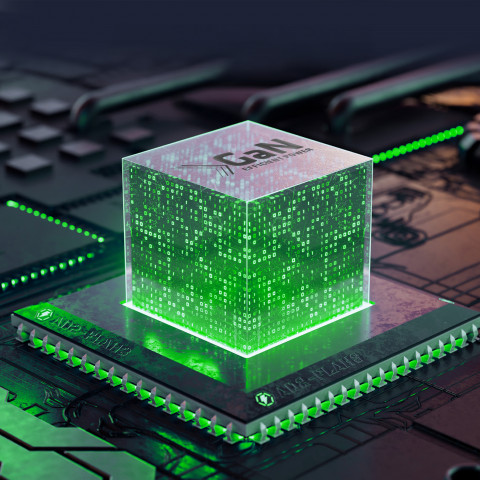 
„GaN“ sieninis įkroviklis su maitinimo šaltiniu 65 W – juodas
