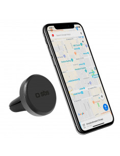 
Magnetinis automobilinis išmaniųjų telefonų laikiklis, 33 mm skersmens, skirtas oro išleidimo angai - juodas
