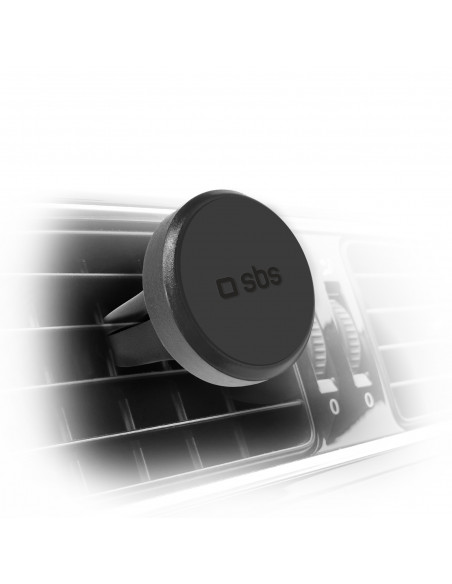 
Magnetinis automobilinis išmaniųjų telefonų laikiklis, 33 mm skersmens, skirtas oro išleidimo angai - juodas
