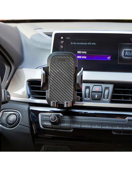 
Sustiprintas automobilio išmaniojo telefono laikiklis oro išleidimo angai – juodas
