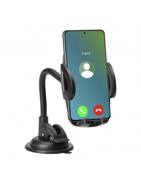 
Automobilinis laikiklis išmaniesiems telefonams iki 6,8 colio, skirtas priekiniam stiklui – juodas
