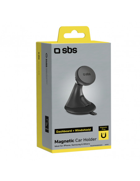 
„MagSafe“ magnetinis išmaniojo telefono laikiklis prietaisų skydeliui ir priekiniam stiklui – juodas
