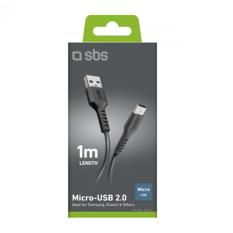
USB-A - Micro USB 1 m laidas - juodas
