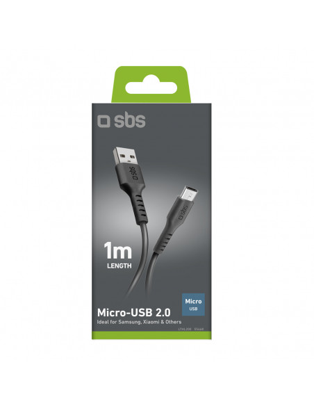 
USB-A - Micro USB 1 m laidas - juodas
