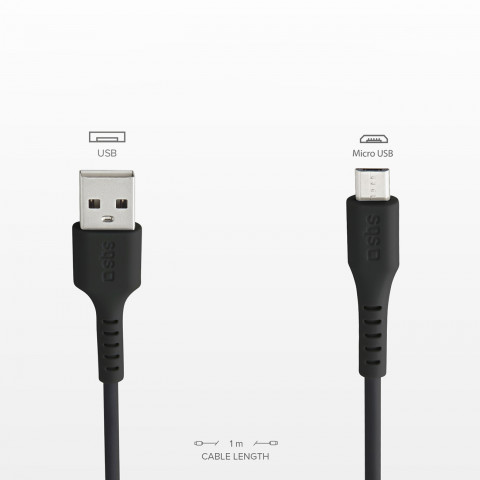 
USB-A - Micro USB 1 m laidas - juodas
