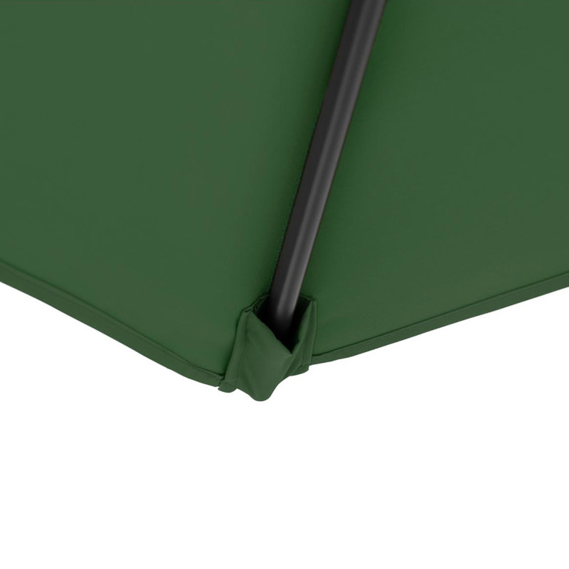 Sodo skėtis ant kvadratinio stulpo 250 x 250 cm žalias