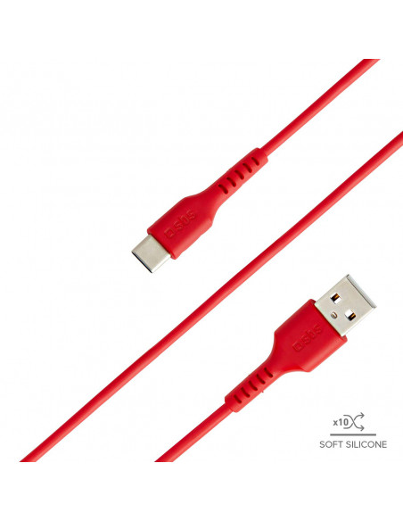 
USB-A - USB-C laidas 1,5 m - raudonas
