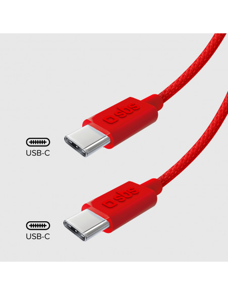 
USB-C 60W pintas laidas 1,5 m – raudonas
