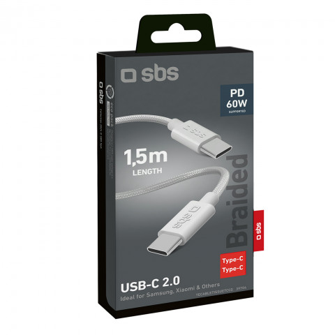 
USB-C 60W pintas laidas 1,5 m – pilkas
