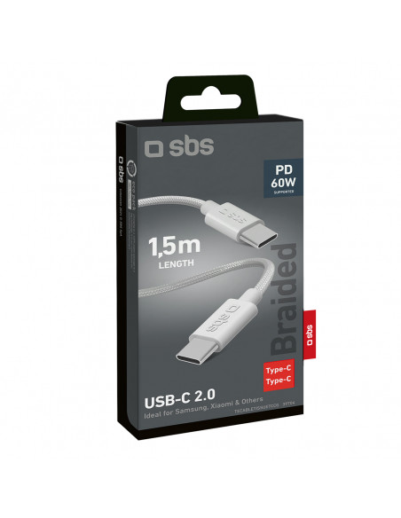 
USB-C 60W pintas laidas 1,5 m – pilkas
