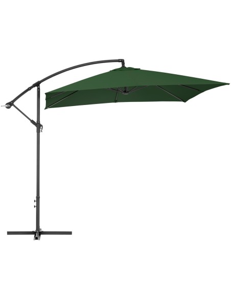 Sodo skėtis ant kvadratinio stulpo 250 x 250 cm žalias Sodo skėtis ant kvadratinio stulpo 250 x 250 cm žalias