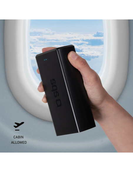 
Nešiojamoji baterija 30000 mAh USB-C USB-A - juoda
