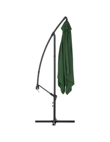 Sodo skėtis ant kvadratinio stulpo 250 x 250 cm žalias Sodo skėtis ant kvadratinio stulpo 250 x 250 cm žalias