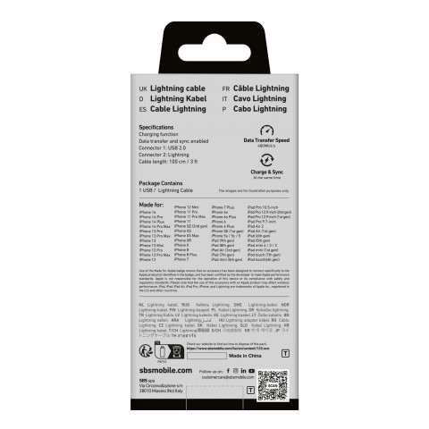 
USB-A į „iPhone“ „Lightning“ laidas – mėlynas
