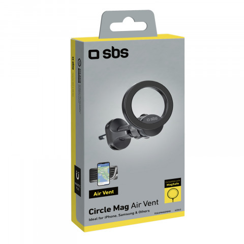 
„MagSafe“ išmaniojo telefono laikiklis automobiliui – juodas
