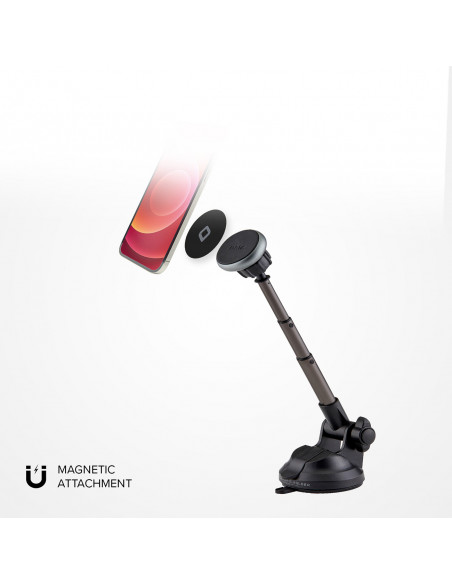 
„MagSafe“ teleskopinis automobilio išmaniojo telefono laikiklis – juodas
