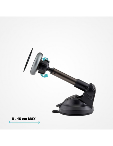 
„MagSafe“ teleskopinis automobilio išmaniojo telefono laikiklis – juodas
