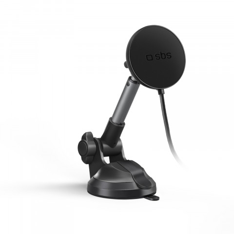 
Teleskopinis automobilinis išmaniojo telefono laikiklis su „MagSafe“ indukciniu įkrovikliu – juodas
