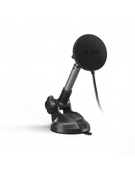 
Teleskopinis automobilinis išmaniojo telefono laikiklis su „MagSafe“ indukciniu įkrovikliu – juodas
