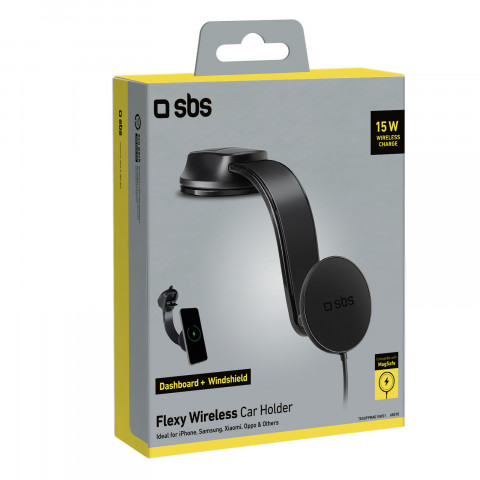 
Išmaniojo telefono laikiklis automobiliui su belaidžiu „MagSafe“ įkrovikliu – juodas
