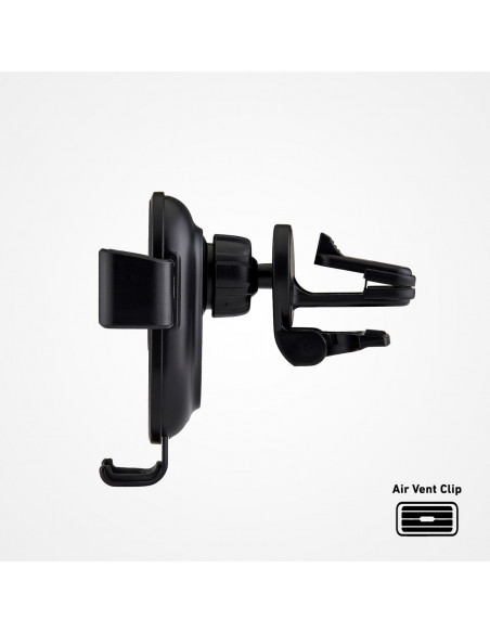 
Išmaniojo telefono laikiklis automobiliui su 10 W indukciniu įkrovikliu – juodas
