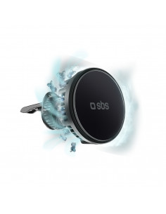 
Automobilinis išmaniojo telefono laikiklis su indukciniu įkrovikliu aušinimo grotelėms - juodas
