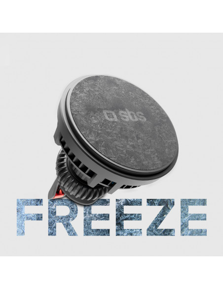 
Automobilinis išmaniojo telefono laikiklis su indukciniu įkrovikliu aušinimo grotelėms - juodas
