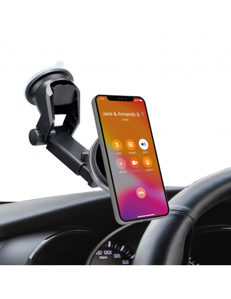 
Teleskopinis išmaniojo telefono laikiklis su belaidžiu „MagSafe“ įkrovikliu, skirtas priekiniam stiklui ir prietaisų sk...