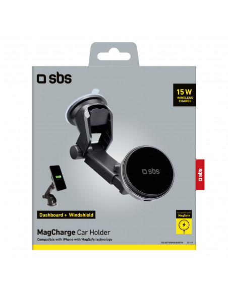 
Teleskopinis išmaniojo telefono laikiklis su belaidžiu „MagSafe“ įkrovikliu, skirtas priekiniam stiklui ir prietaisų sk...