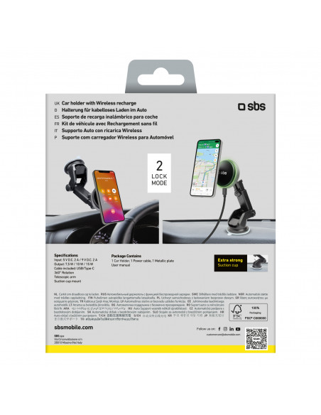 
Teleskopinis išmaniojo telefono laikiklis su belaidžiu „MagSafe“ įkrovikliu, skirtas priekiniam stiklui ir prietaisų sk...